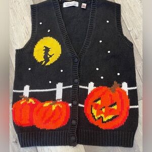 Karen Scott Vintage Halloween Sweater Vest